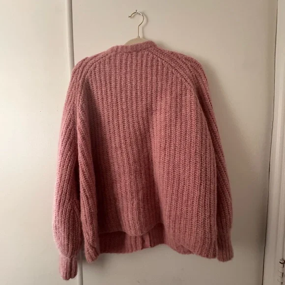 Sézane Emile Cardigan in "Mottled Pink.” - Picture 3 of 4